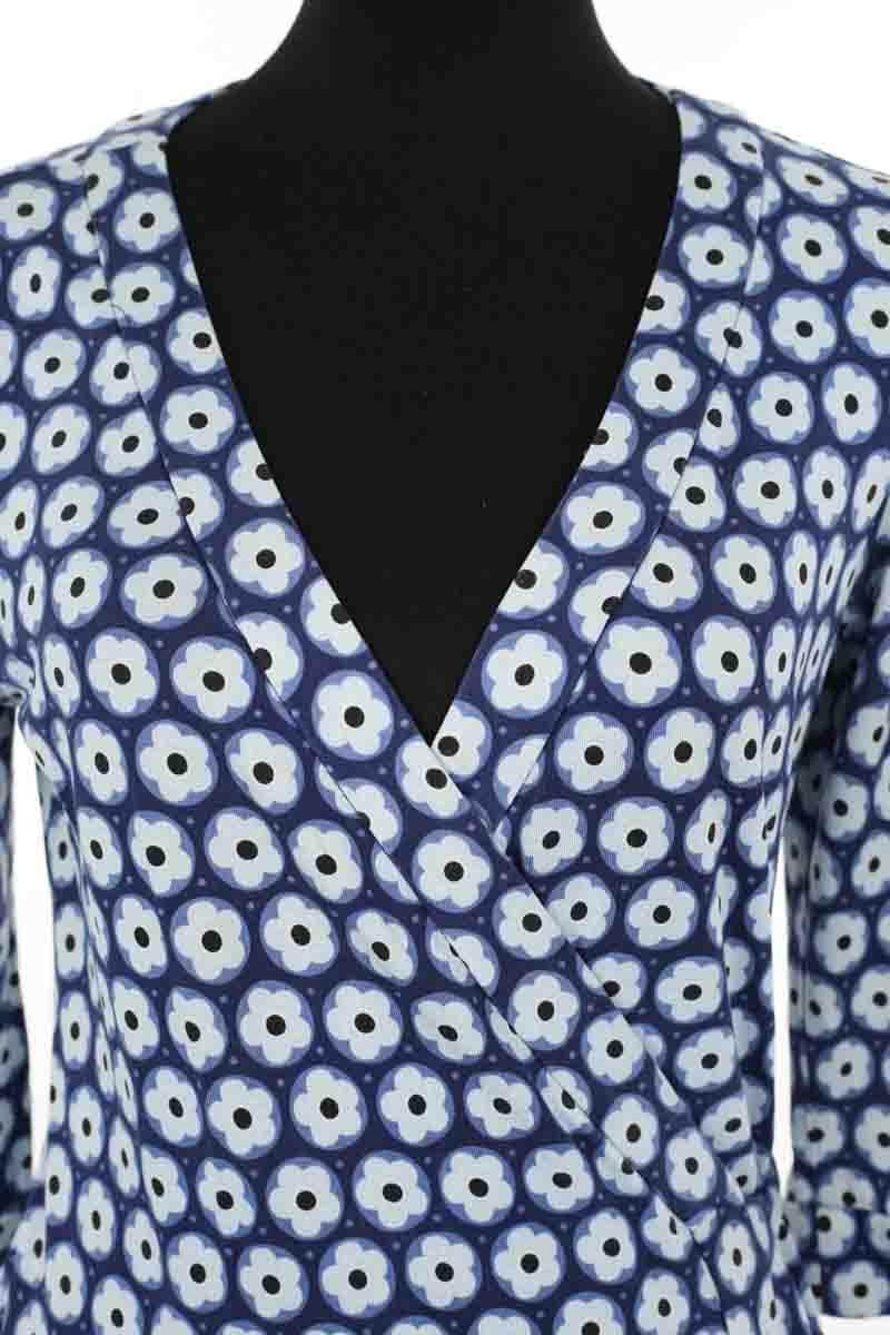 Robe Diane Von Furstenberg Bleu en Soie