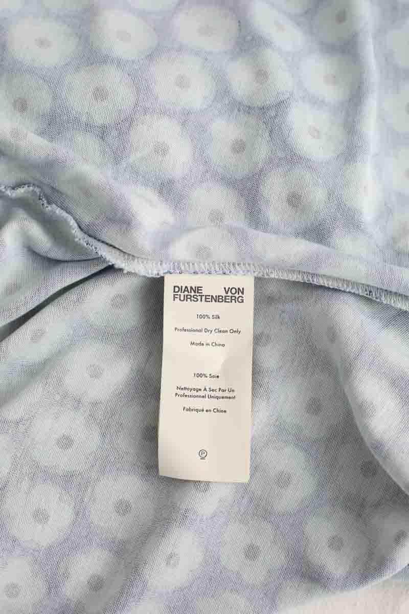 Robe Diane Von Furstenberg Bleu en Soie
