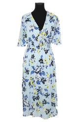 Robe Diane Von Furstenberg Bleu en Synthétique, taille S - Seconde Main