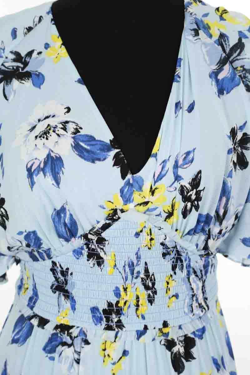 Robe Diane Von Furstenberg Bleu en Synthétique
