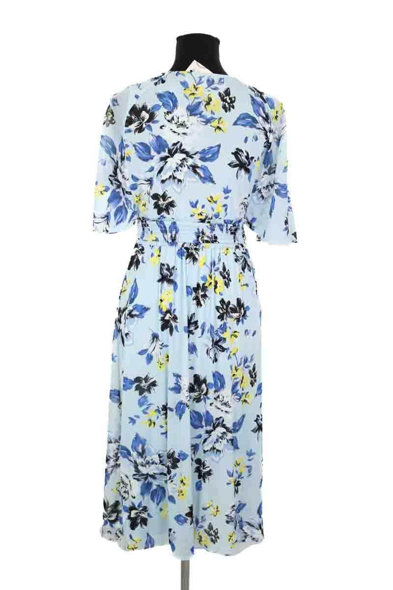 Robe Diane Von Furstenberg Bleu en Synthétique