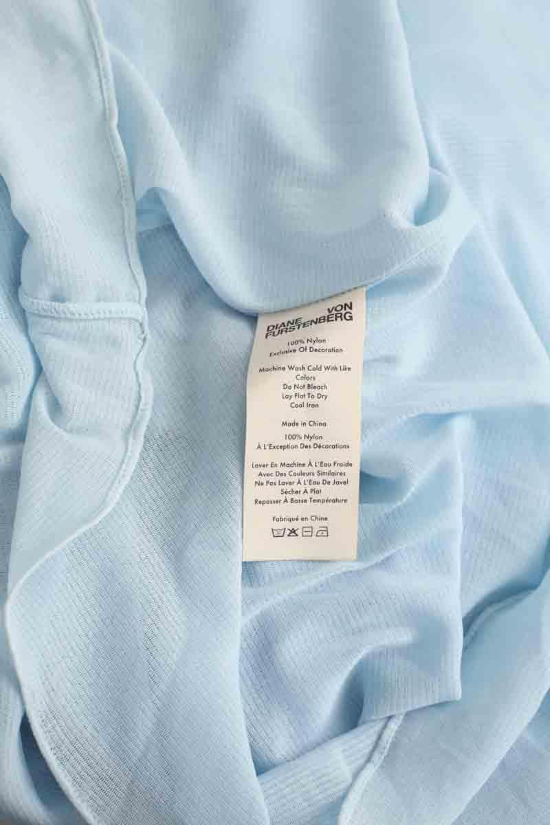 Robe Diane Von Furstenberg Bleu en Synthétique