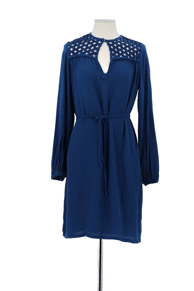 Robe Diane Von Furstenberg Bleu en Viscose, taille L - Seconde Main