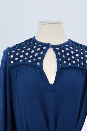 Robe Diane Von Furstenberg Bleu en Viscose
