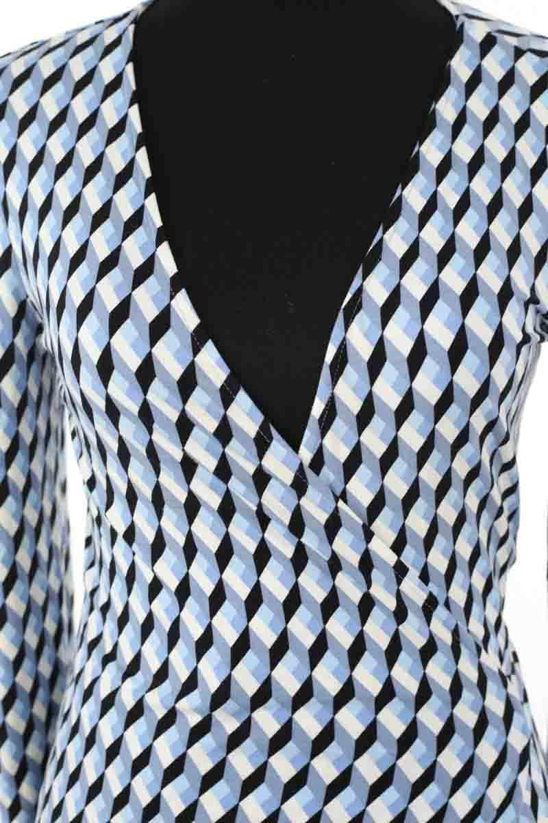Robe Diane Von Furstenberg Bleu en Viscose