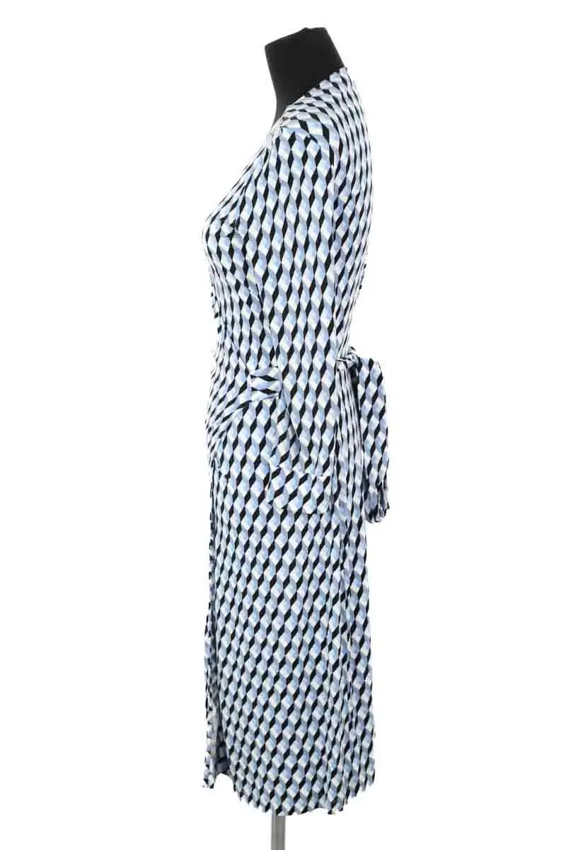 Robe Diane Von Furstenberg Bleu en Viscose