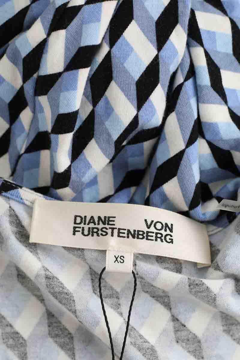 Robe Diane Von Furstenberg Bleu en Viscose