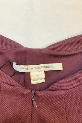 Robe Diane Von Furstenberg Bordeaux en Soie