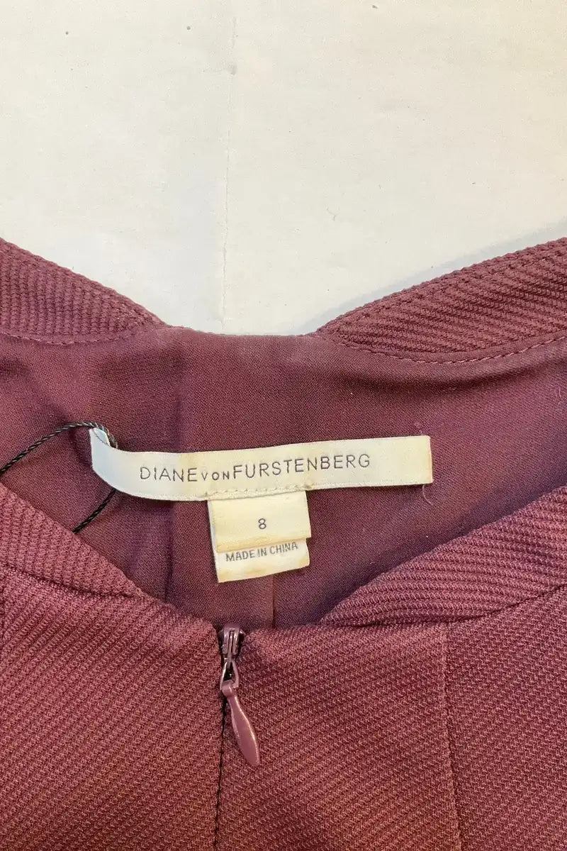 Robe Diane Von Furstenberg Bordeaux en Soie