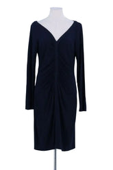Robe Diane Von Furstenberg Marine en Viscose, taille L - Seconde Main