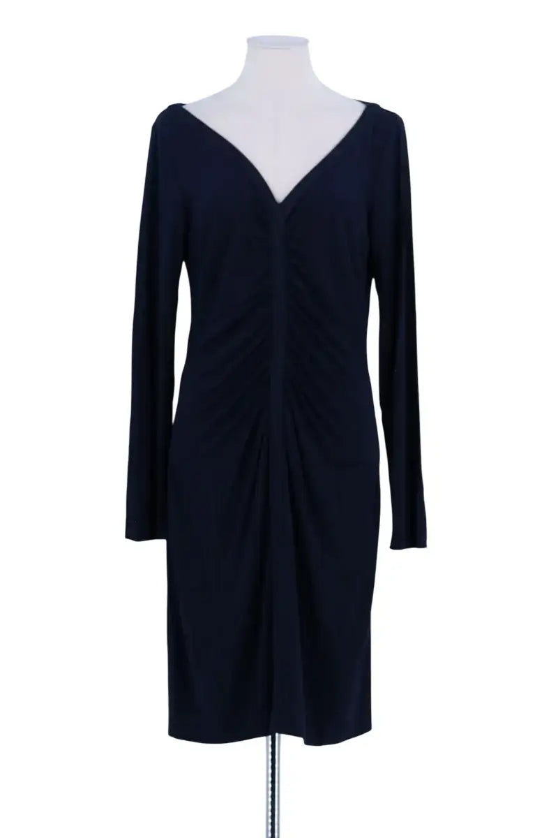 Robe Diane Von Furstenberg Marine en Viscose, taille L - Seconde Main