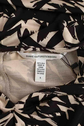 Robe Diane Von Furstenberg Marron en Soie