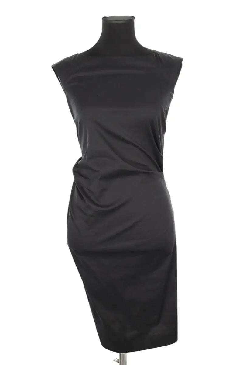 Robe Diane Von Furstenberg Noir en Coton, taille XS - Seconde Main