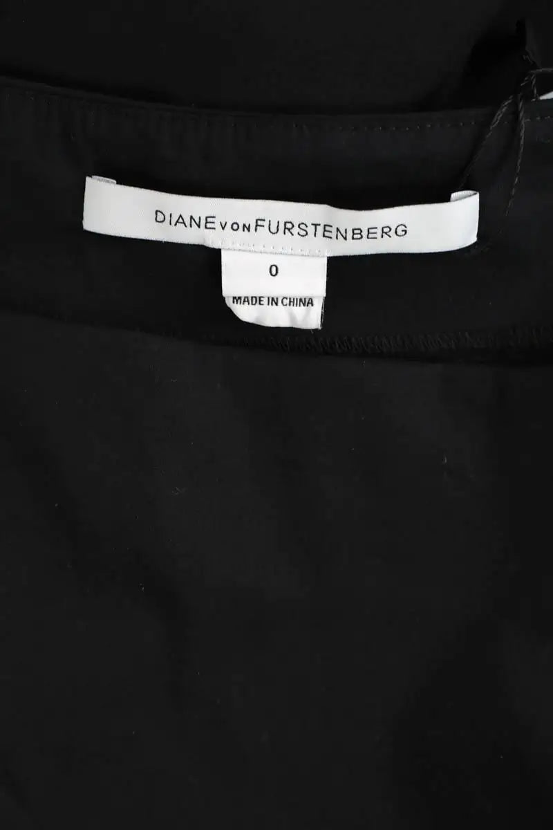 Robe Diane Von Furstenberg Noir en Coton