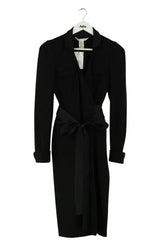 Robe Diane Von Furstenberg Noir en Laine, taille S - Seconde Main
