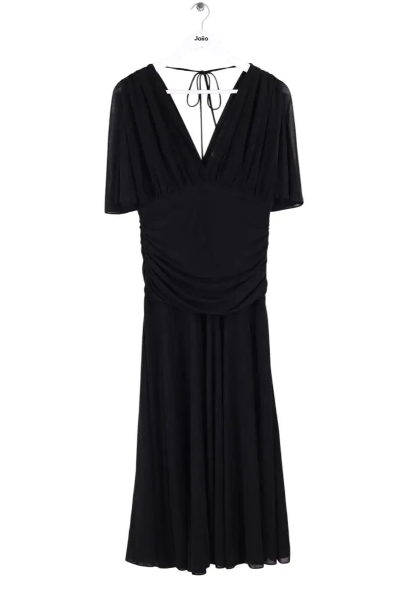 Robe Diane Von Furstenberg Noir en Synthétique, taille M - Seconde Main
