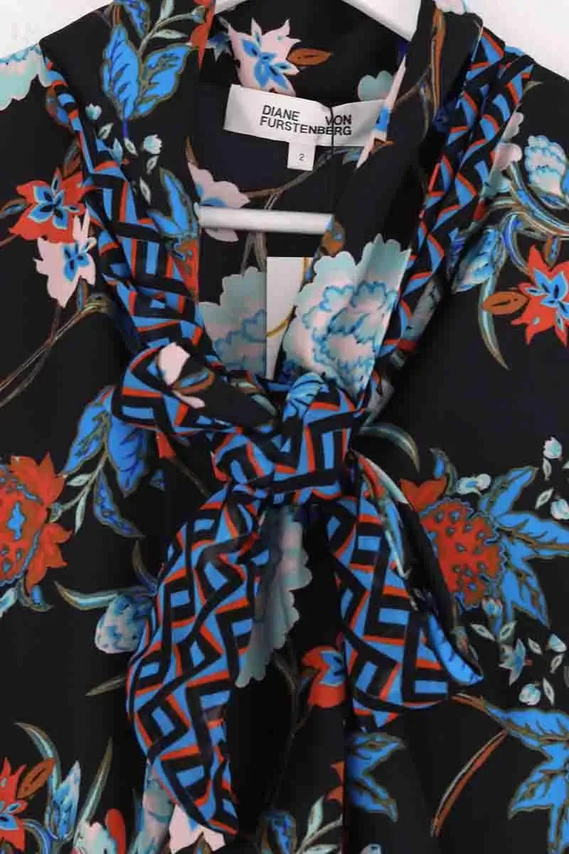 Robe Diane Von Furstenberg Noir en Synthétique
