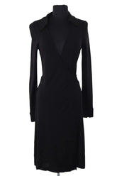 Robe Diane Von Furstenberg Noir en Synthétique, taille M - Seconde Main