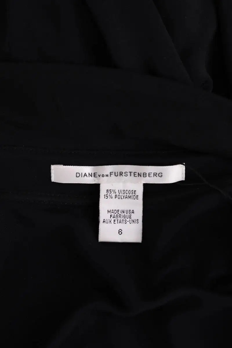 Robe Diane Von Furstenberg Noir en Synthétique