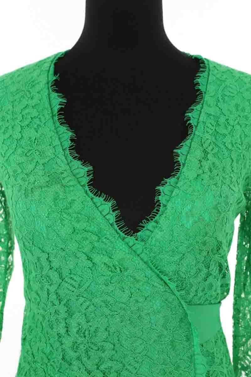 Robe Diane Von Furstenberg Vert en Synthétique