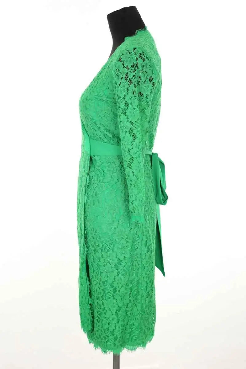 Robe Diane Von Furstenberg Vert en Synthétique