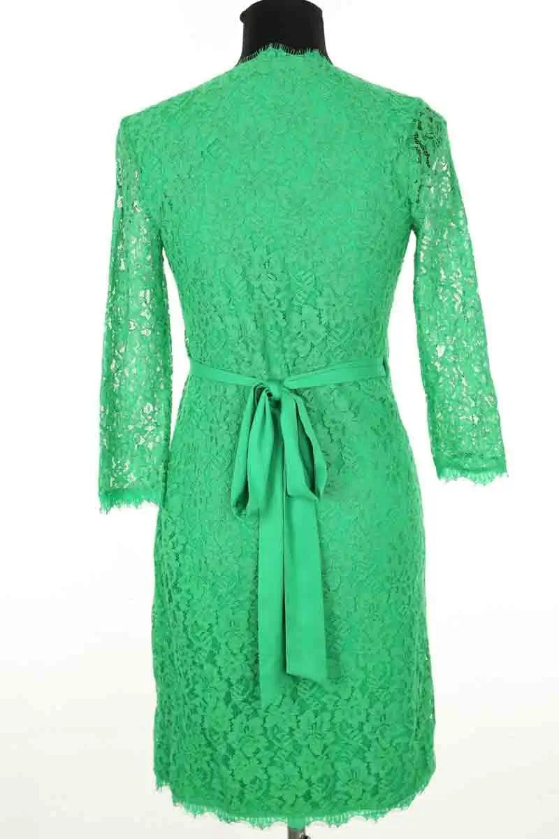 Robe Diane Von Furstenberg Vert en Synthétique
