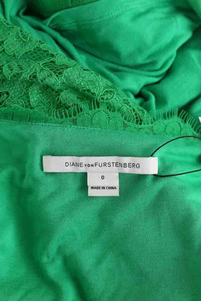 Robe Diane Von Furstenberg Vert en Synthétique