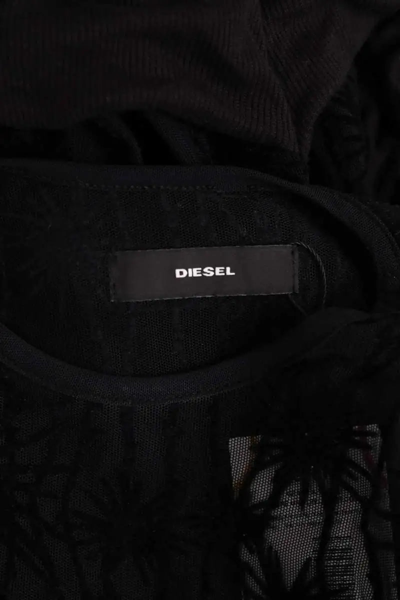 Robe Diesel Noir en Synthétique