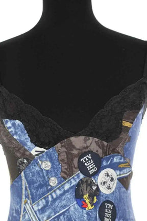 Robe Dior Bleu en Polyamide