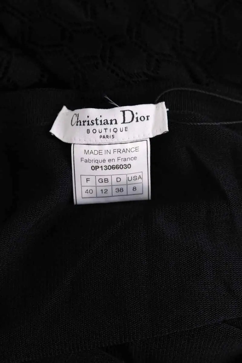 Robe Dior Noir en Viscose