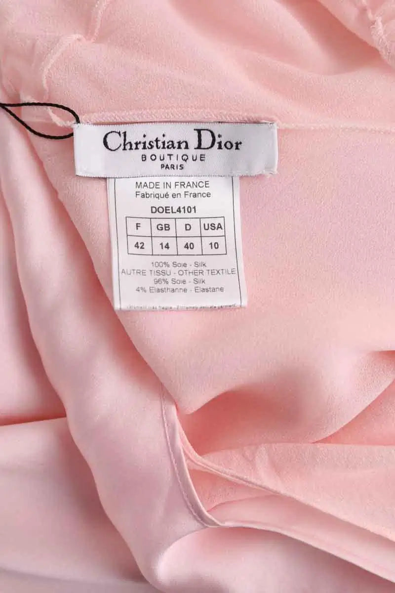 Robe Dior Rose en Soie