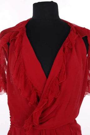 Robe Dior Rouge en Soie