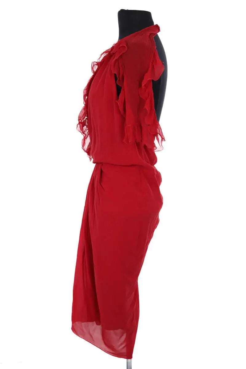 Robe Dior Rouge en Soie