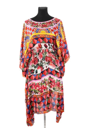 Robe Dolce & Gabbana Multicolore en Soie, taille M - Seconde Main