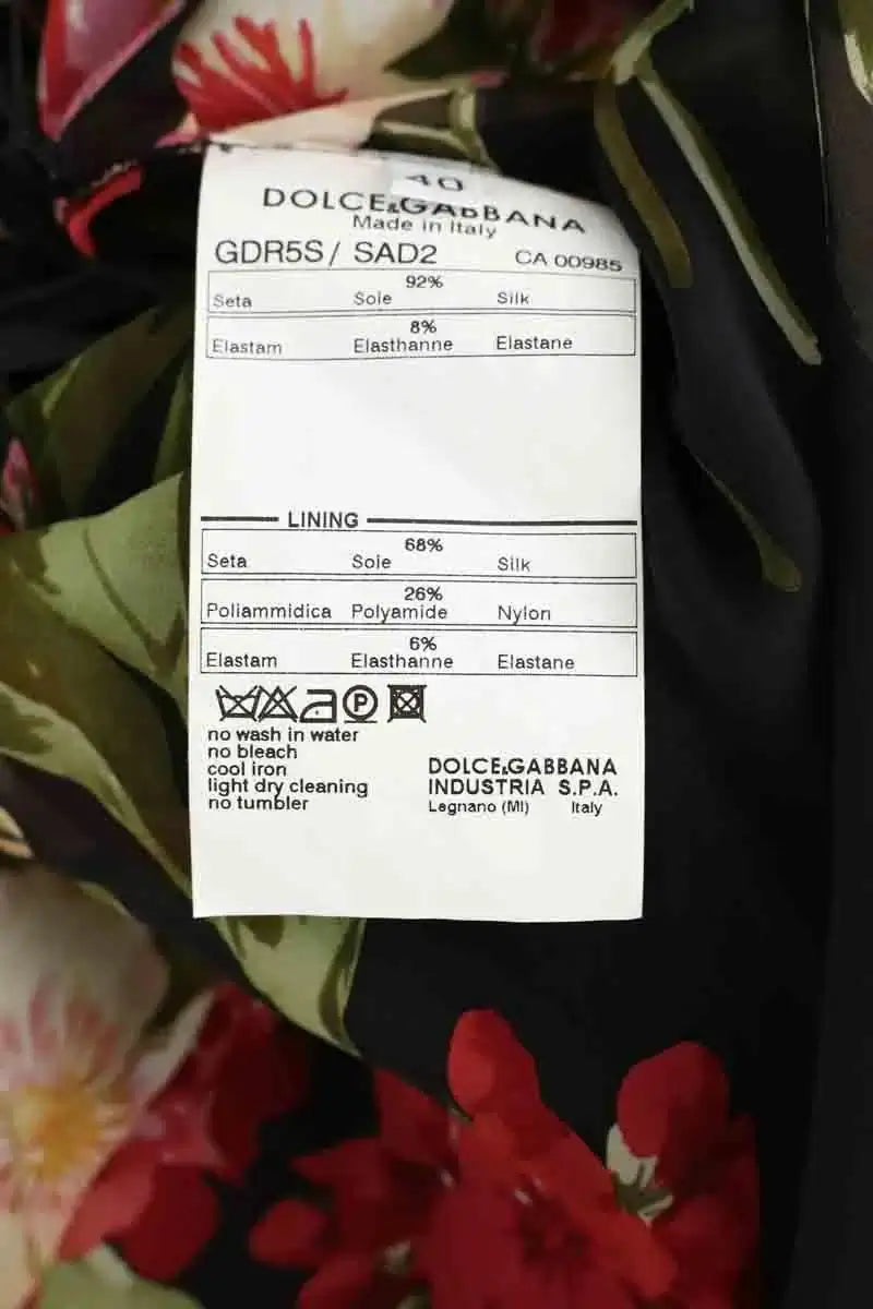 Robe Dolce & Gabbana Noir en Soie