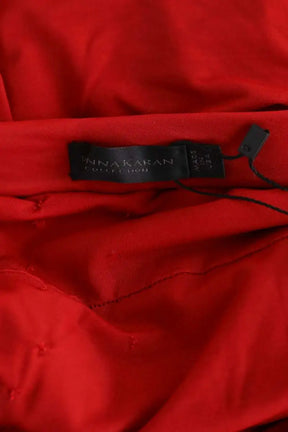 Robe Donna Karan Rouge en Synthétique