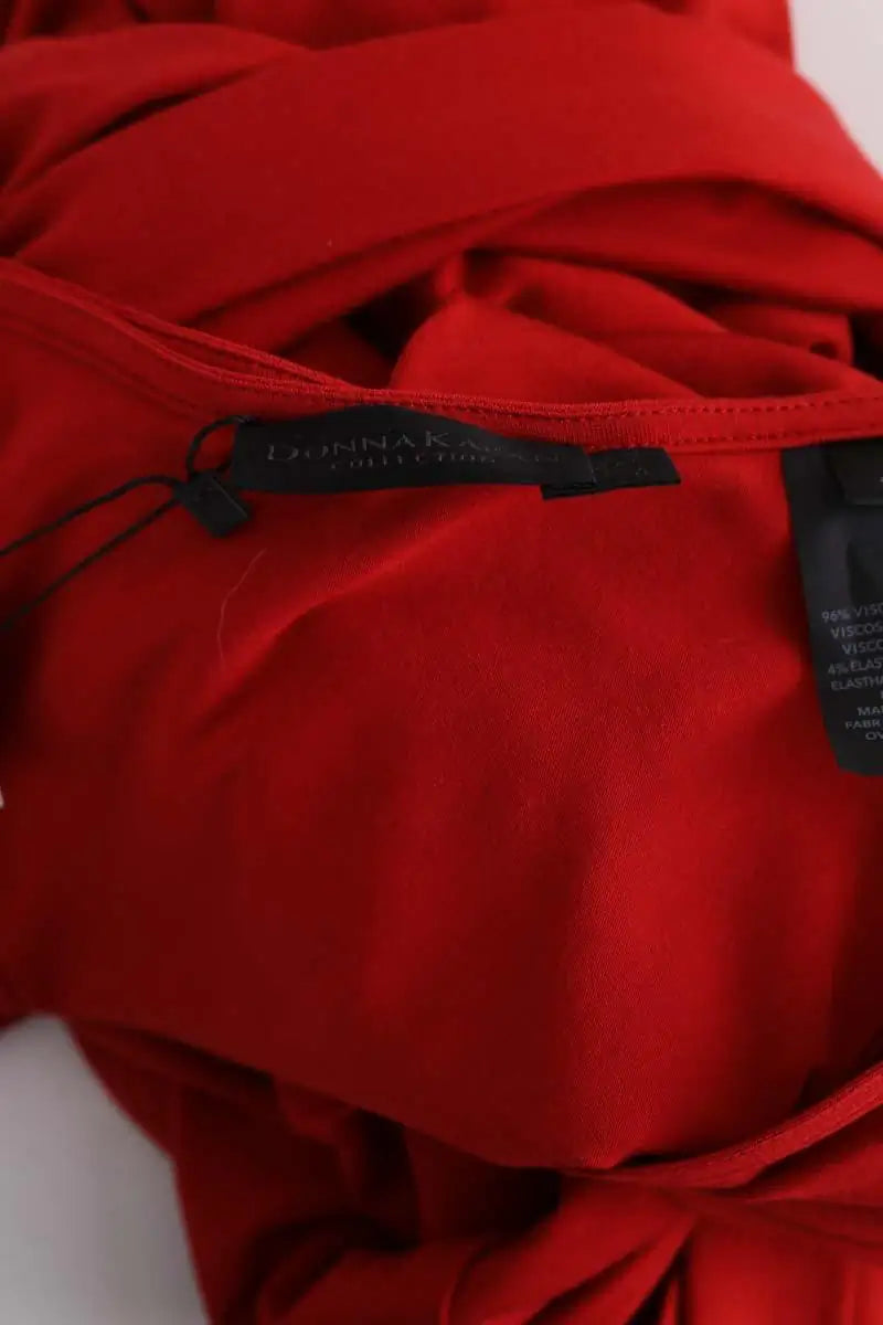 Robe Donna Karan Rouge en Viscose