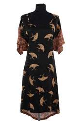 Robe Dries Van Noten Noir en Soie, taille S - Seconde Main