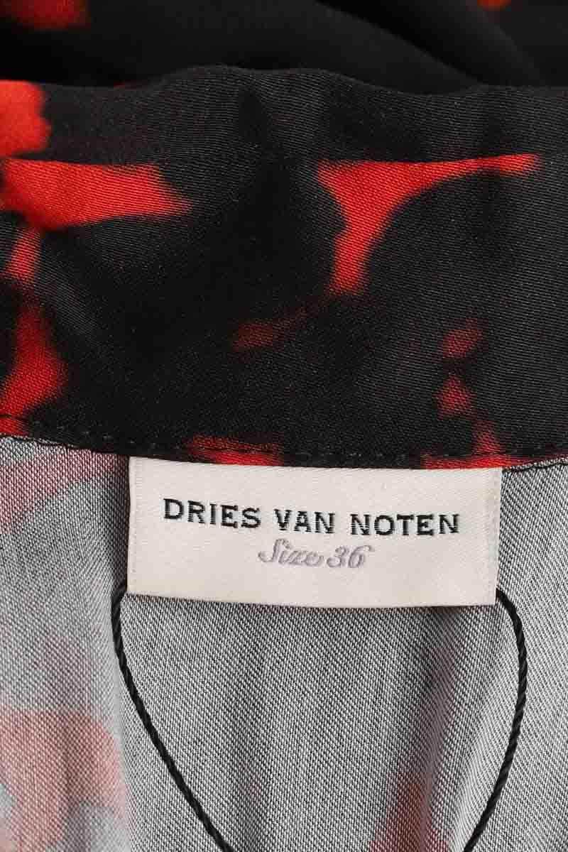 Robe Dries Van Noten Rouge en Viscose