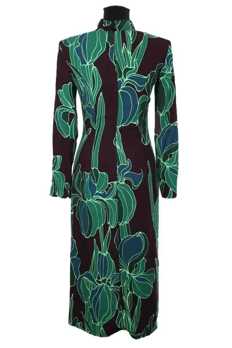 Robe Dries Van Noten Vert en Viscose