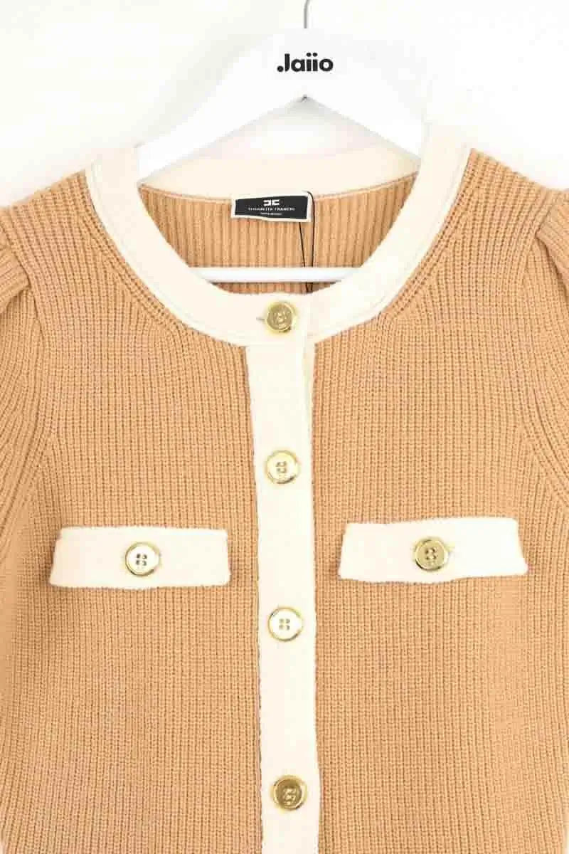 Robe Elisabetta Franchi Camel en Laine