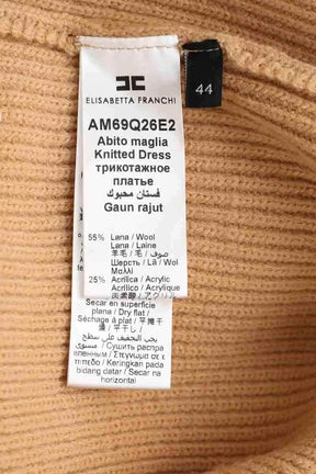 Robe Elisabetta Franchi Camel en Laine