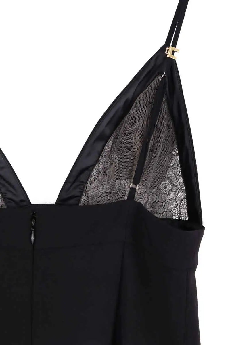 Robe Elisabetta Franchi Noir en Synthétique