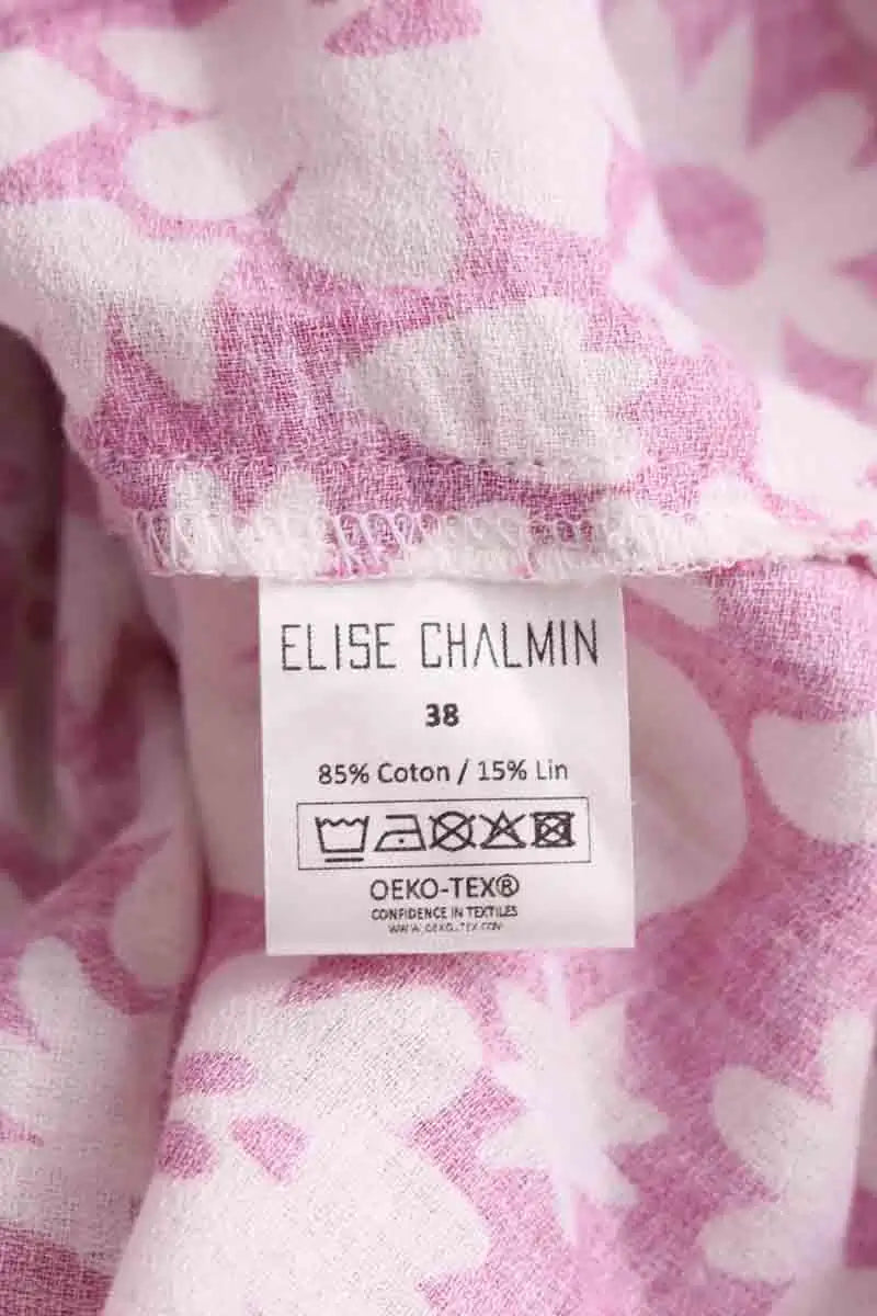Robe Elise Chalmin Rose en Coton