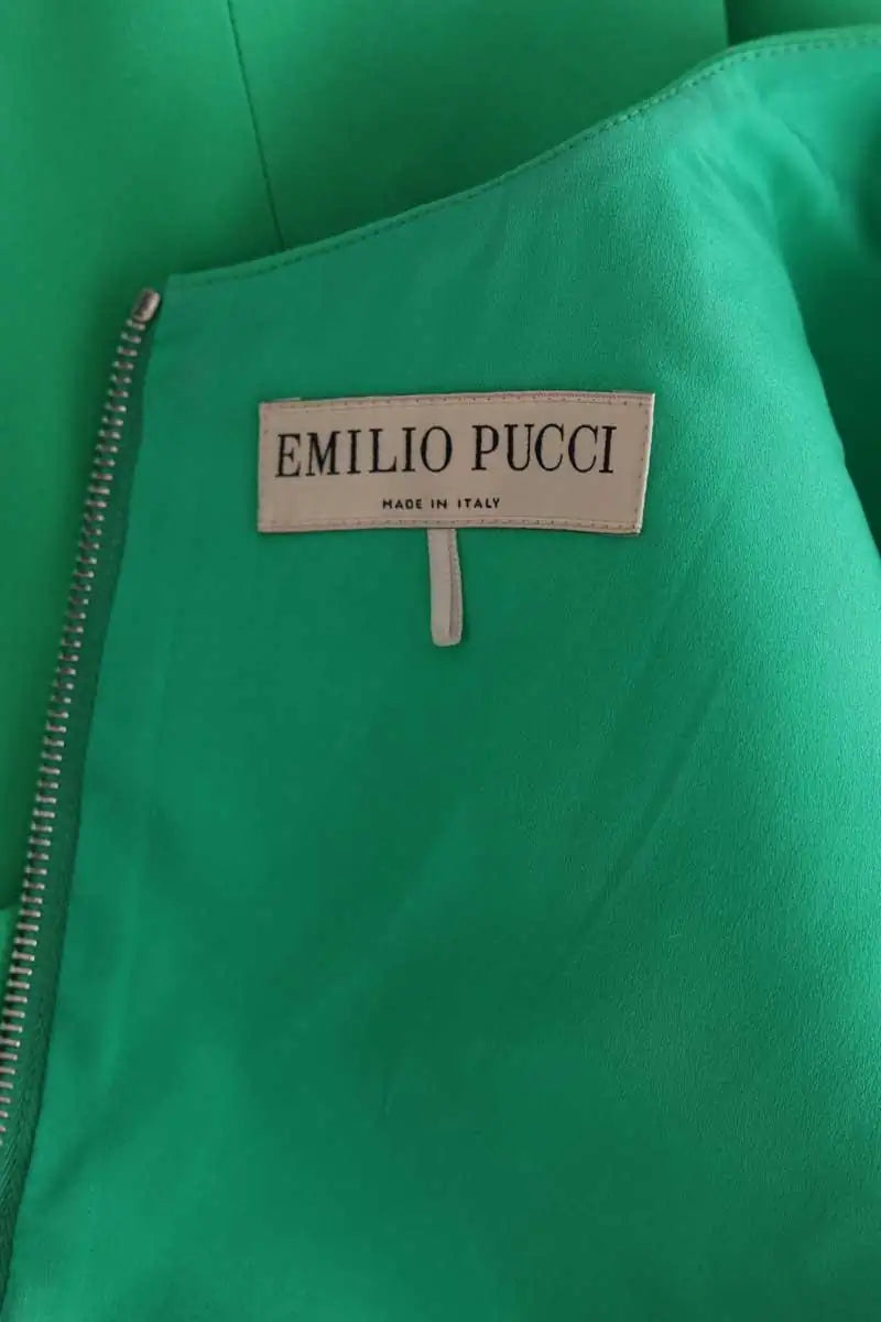 Robe Emilio Pucci Vert en Viscose