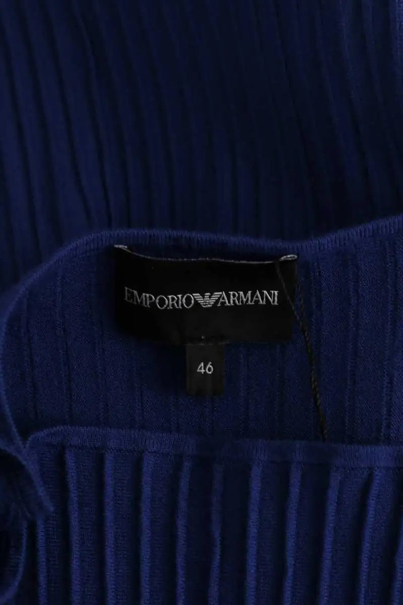 Robe Emporio Armani Bleu en Coton