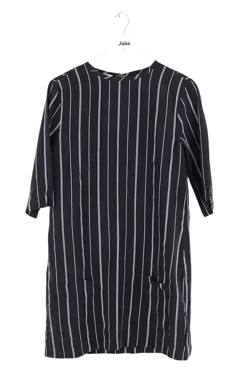 Robe Equipment Noir en Soie, taille S - Seconde Main