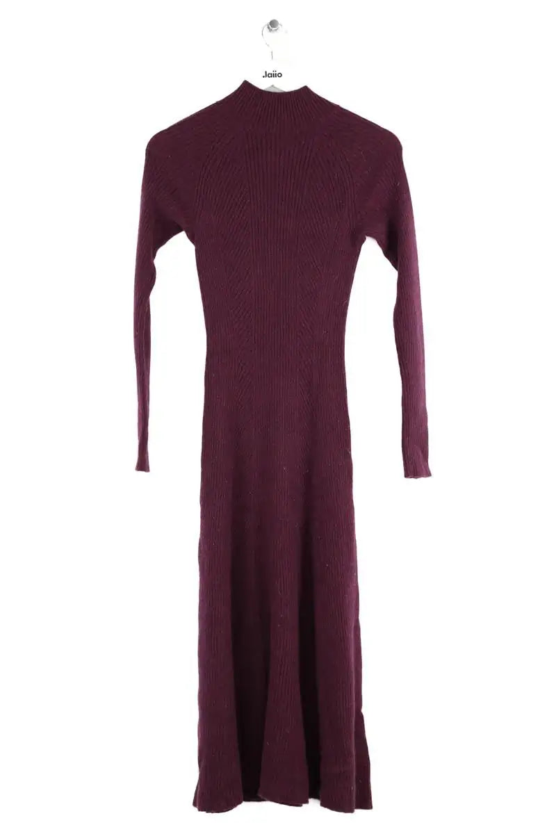 Robe Eric Bompard Bordeaux en Cachemire