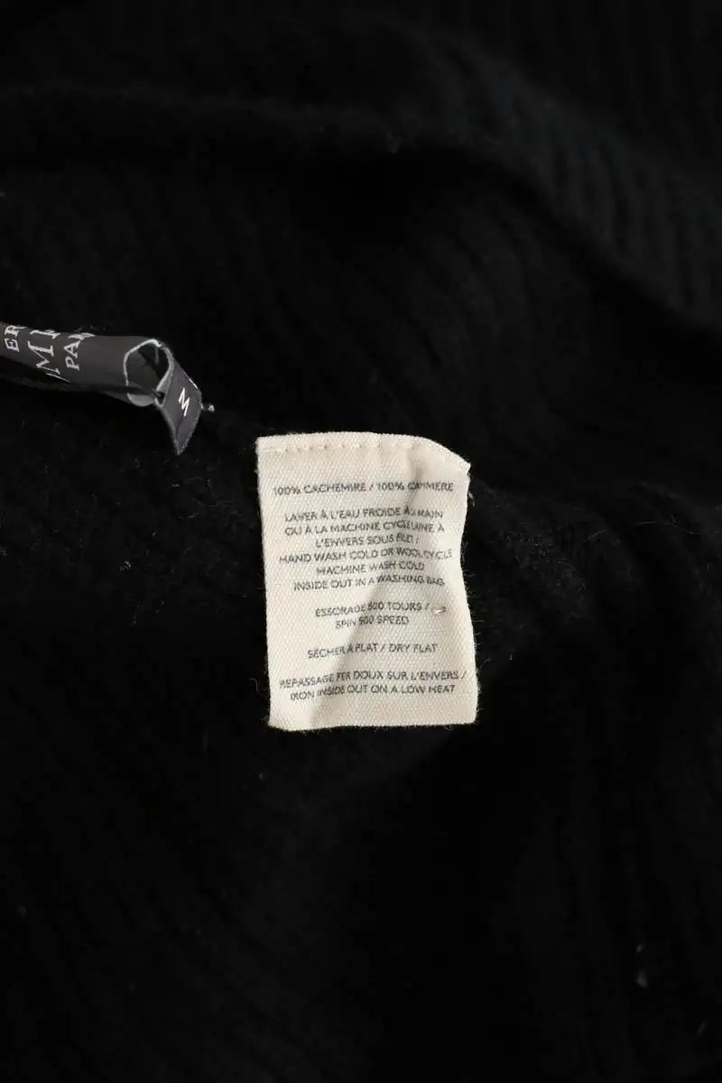 Robe Eric Bompard Noir en Cachemire