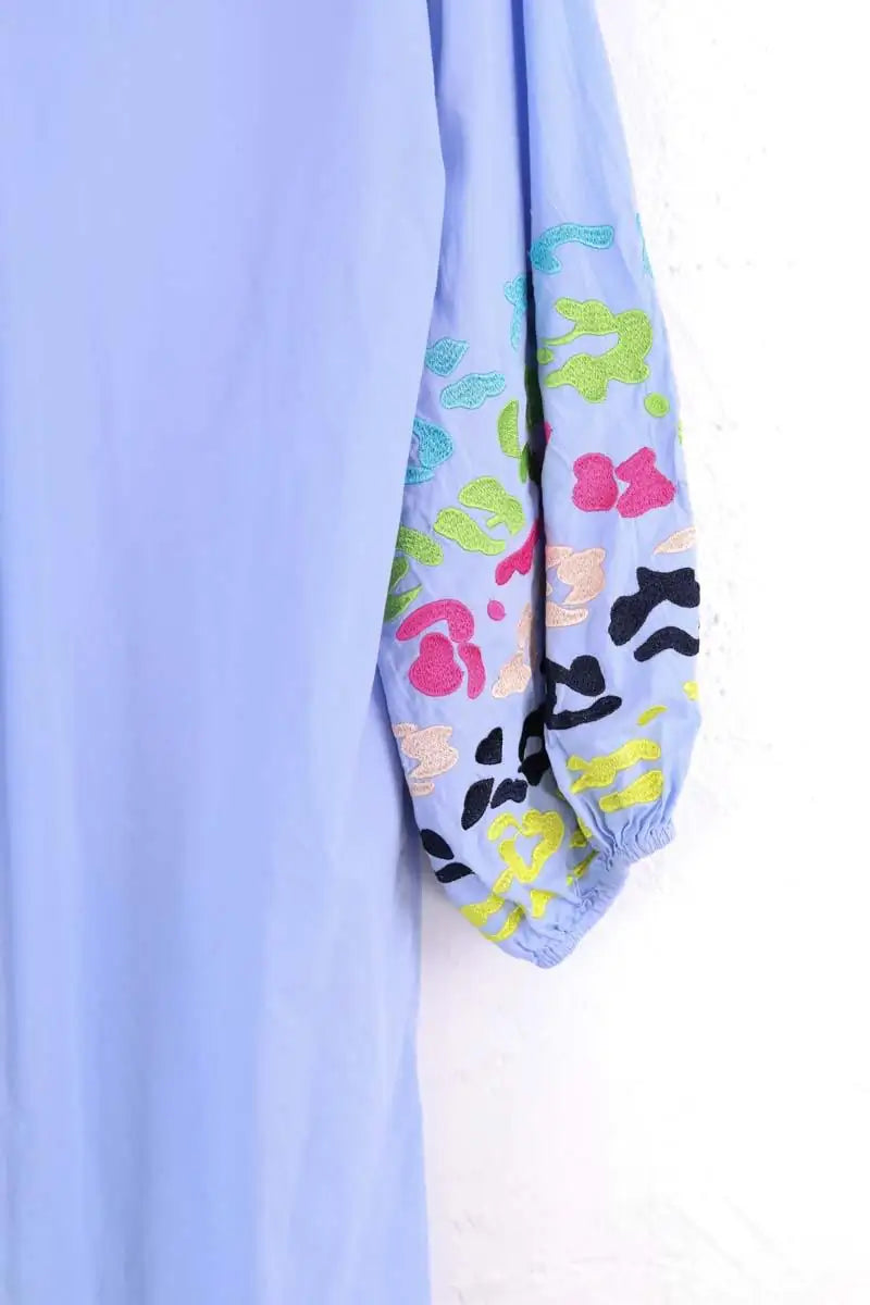Robe Essentiel Antwerp Bleu en Coton